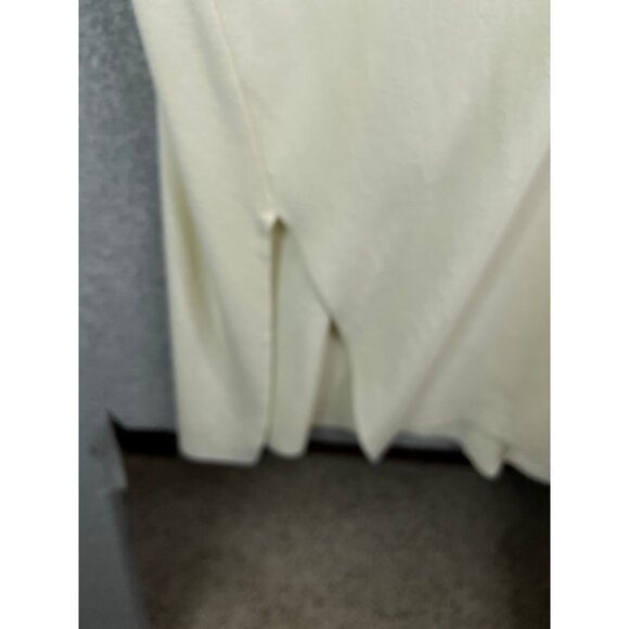 Whisper Knit By Louis DellOlio Open Front Cream Cardigan With Pockets 1X - Picture 3 of 4